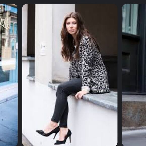 New Sole Society Womens Darbia Shoe Heel Black Suede Ruffle Pointed Toe Lea 6 - Picture 7 of 8